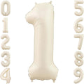 40 Inch Cream Foil Number 1 Balloon by TNCDJKPA