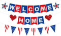 Patriotic Welcome Home Banner Decorations American Flag by FHGG