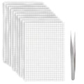 6000 Double-Sided Adhesive Pads, 10 Sheets Foam Dots Adhesive Foam Square Mount by Motroce