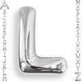 AULE 40 Inch Silver L Balloon Letter Foil A-Z Birthday Big Alphabet | Birthday by AULE