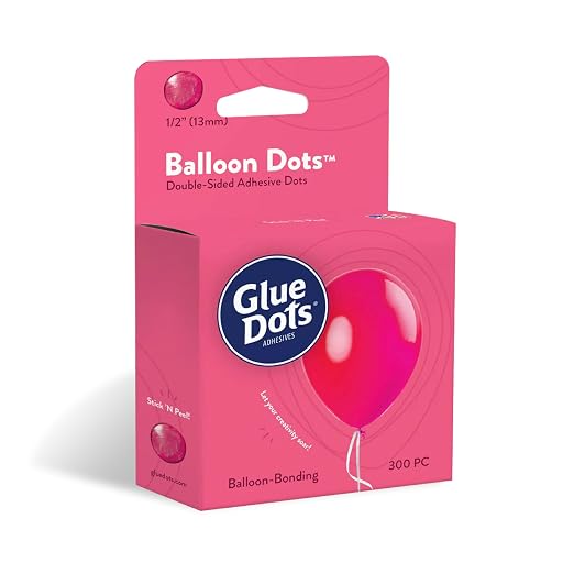 Glue Dots, Balloon Dots, Double-Sided, 300 Dots, DIY Balloon Arch Decoration by GlueDots