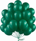 PartyWoo Pearl Dark Green Balloons 50pcs Pearl Emerald Hunter Forest Green | 12 by PartyWoo