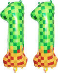 40 Inch Pixel Foil Number 11 Balloon by TNCDJKPA