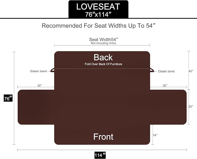 U-NICE HOME Loveseat Sofa Cover - Image 5