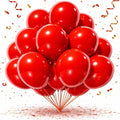 Red Balloons 100 Pack, 12 Inch Red Latex Balloons, Round Helium Balloons by Tamodan+for+better