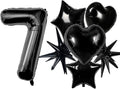 TONIFUL 7th Birthday Balloons Kit 40 Inch Black Large Number 7 Foil Balloon | by TONIFUL