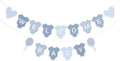 Blue Gingham Baby Shower Banner by AOQURE