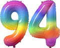 Number 94 Balloons for 94th Birthday Party Decorations, 0-100 Large No.94 by Joycard