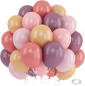 Pink and Purple Balloons 12inch Dusty Purple Blush Pink Balloon by Paeyeq