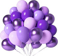 Purple Balloons 100 Pack 12 inch Extra Thick Metallic Pastel Dark Purple Party by LYNSP
