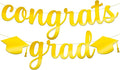 KatchOn Shiny Congrats Grad Banner 10 Feet, Graduation Banner by KatchOn
