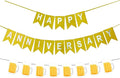 Beer Birthday Banner for Beer Party and Birthday Wedding Party Supplies by OSAMUHA