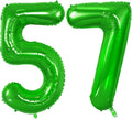 Number 57 Balloons for 57th Birthday Party Decorations, 0-100 Large No.57 by Joycard