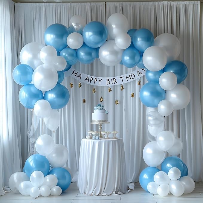40x10ft Wrinkle Free White Backdrop Curtain - Image 7