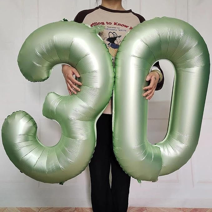 Oliver Green Number 0 Balloon 40 Inch - Image 4