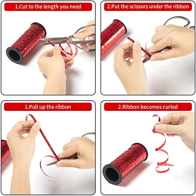 Plain Waterproof Ribbon, 3/16 inch x 300 Yard Curling Ribbon - Image 4