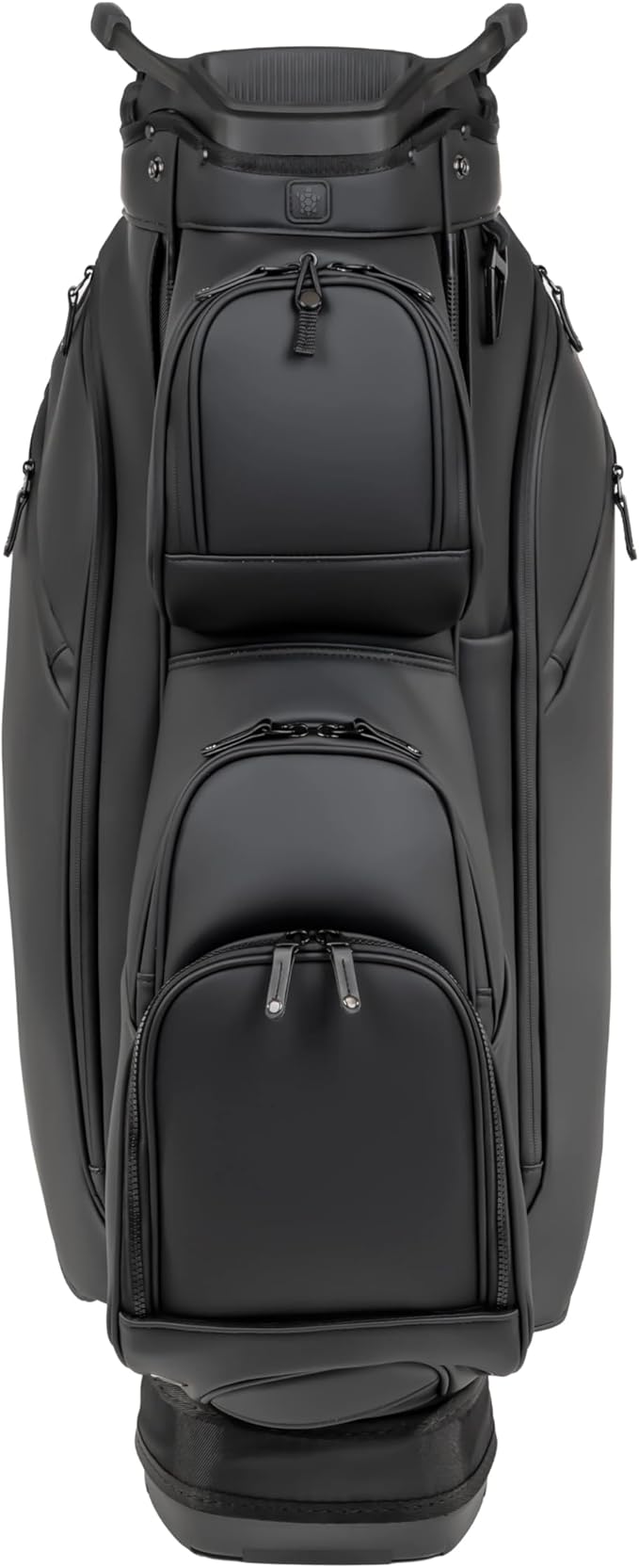 KRADUL - LUX Cart Bag – Lightweight Vegan Leather Golf Cart Bag with Waterproof Pockets, Organized Club Dividers & Cart Strap Tunnel