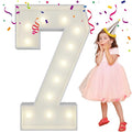 4FT Light Up Numbers Letters, Mosaic Numbers by MerryMosaics