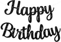 BEISHIDA Glitter Black Happy Birthday Banner Party Decoration NO DIY, 10Feet | by Beishida