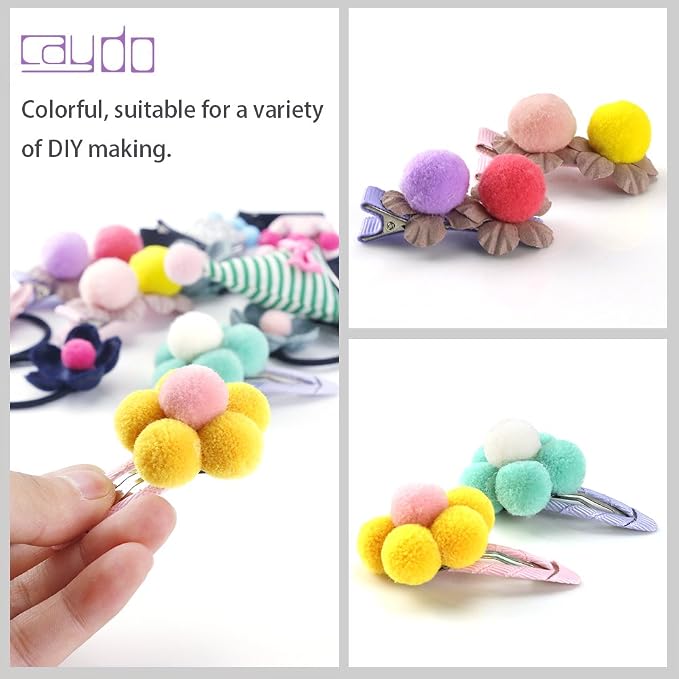 Caydo - 300PCS 1 Inch Assorted Pom Poms - Image 7