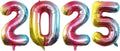 2025 Foil Number Balloons for 2025 New Year Eve Festival Party Supplies by GOER