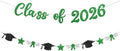 Class of 2026 Banner Green Graduation Decorations Prestrung 2026 Graduation by Blopee