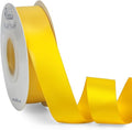 Ribbli Maize Yellow Double Faced Satin Ribbon, 1” x Continuous 25 Yards by Ribbli