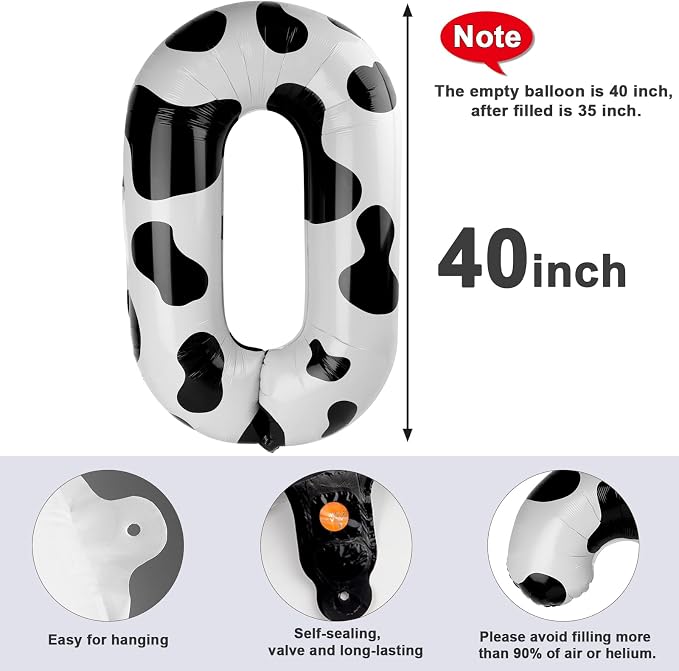 Number 0 Balloons 40 Inch for 10th Birthday Party Decorations, - Image 5