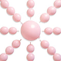 PartyWoo Baby Pink Linking Balloons 100pcs 12 Inch Pink Link Balloons | by PartyWoo