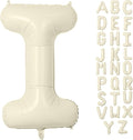 Letter Balloon 40Inch Cream White Big Alphabet Balloons Letter I | Giant Foil by YUNSHANGMO