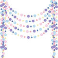 Outus 5 Pieces Colorful Circle Garland Banner Hanging Paper Dot Decorations by Outus