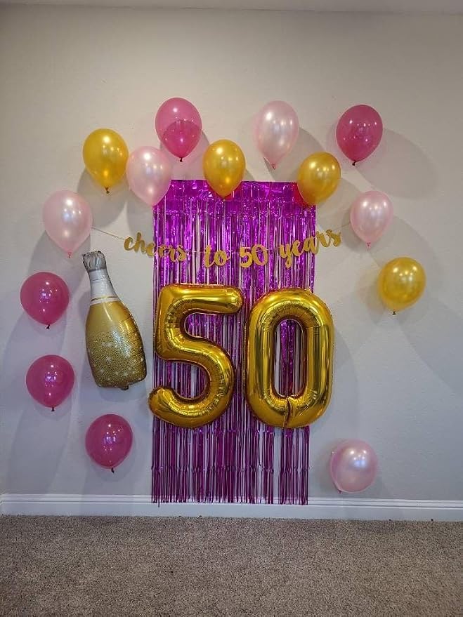 Gold Number 5 Balloon 40 Inch, 5th Birthday Party Decorations Men Women | Foil - Image 3