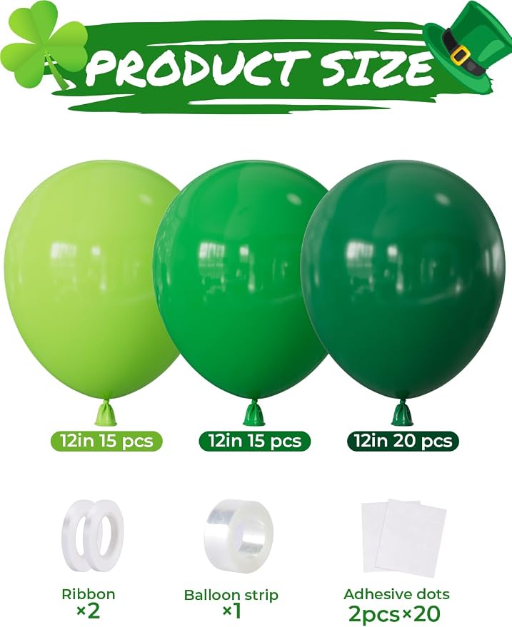 Green Balloons, Latex Balloons for Christmas, Baby Shower, Jungle Safari - Image 2