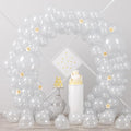 Voircoloria 90pcs Clear Balloons Garland Arch Kit, 18 12 10 5 Inch | by Voircoloria