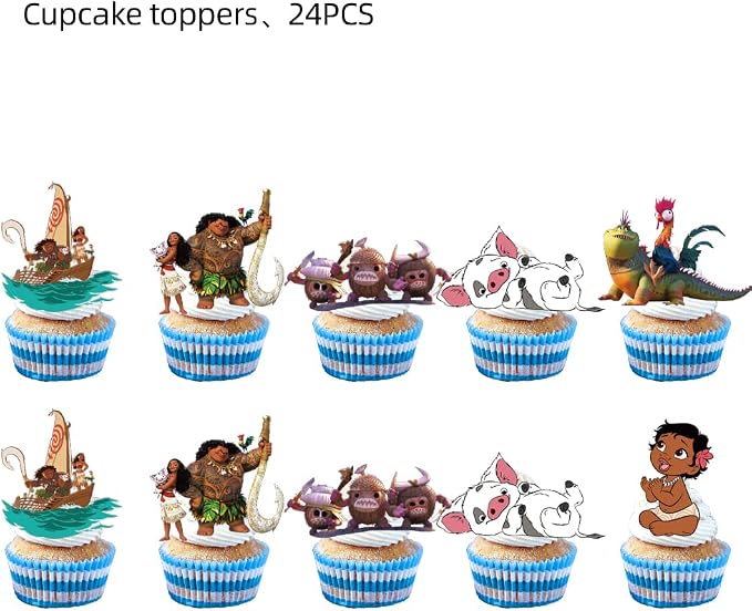 25PCS Cake Toppers Cupcake Toppers Cake Decorations Birthday Party Supplies - Image 3