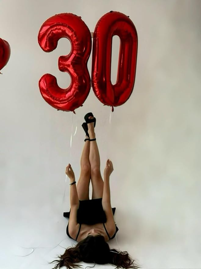 Number 9 Balloon 40 Inch Balloons Purple Birthday Decorations - Image 3