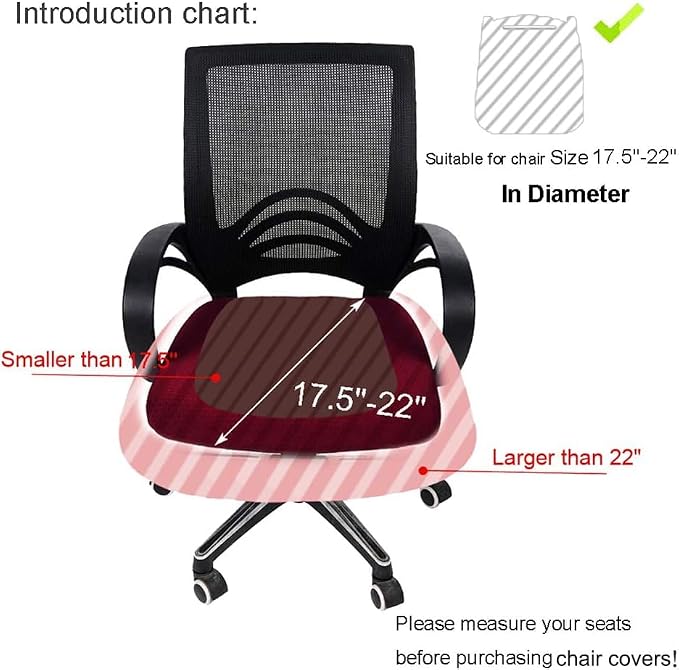 Smiry Office Computer Chair Seat Covers - Image 6