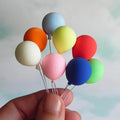 Dollhouse Miniature Balloons, Mini Balloons, 1:12 Scale Rainbow Balloons by Aorvoras