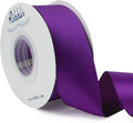 Ribbli Purple Double Faced Satin Ribbon, 1-1/2” x Continuous 25 Yards, Use by Ribbli