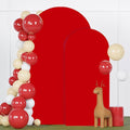 FANPROMS Wedding Arch Covers Set of 2 Red Arch Cover 6FT 7.2FT Spandex Arch by FANPROMS