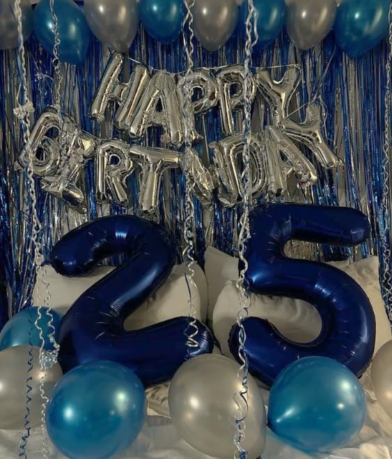 Large Night Blue 40 Inch Birthday Number 5 Balloon, Night Blue Five 5th 15 25 - Image 6