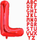 Red Letter L Balloons, L Balloon 40 Inch L Balloons Letter by BBPOOL