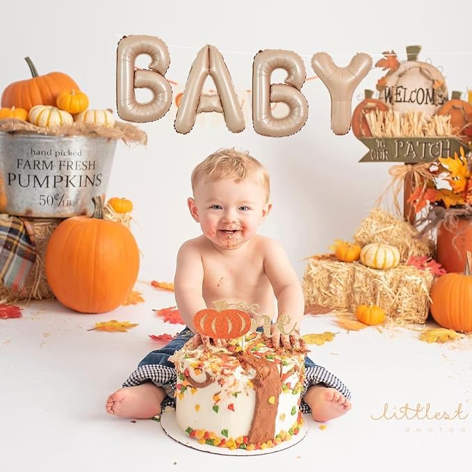 TONIFUL Caramel Letter Balloons 2 Set 16 Inch A-Z Custom Alphabet Banner | 52 - Image 4