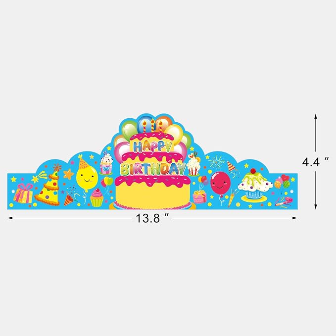 Pack of 36 Birthday Crowns for Kids - Image 7