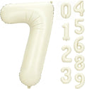 40 Inch Beige Number 7 Foil Balloon by Unknown