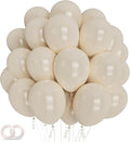 Sand White Latex Balloons 12 Inch 100 Pack Matte Latex Balloons by ASIYUHY