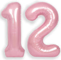 RainbowQ Pink 12 Balloon Number 40 Inch 0-40 Foil Large Balloons | Big Mylar 12 by RainbowQParty