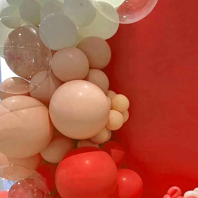 Voircoloria 105pcs Peach Party Latex Balloons, 12inch | - Image 5