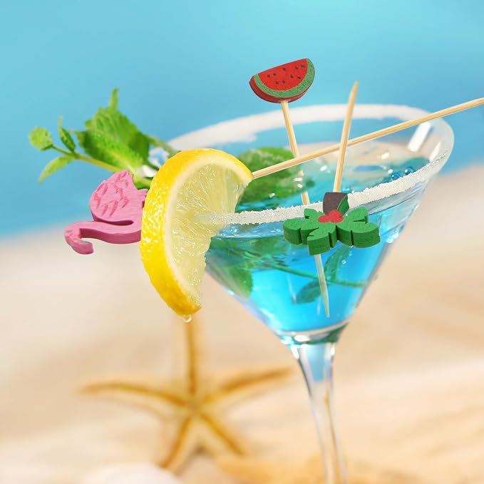 WorldBazaar Summer Cocktail Picks 120PCS Toothpicks - Image 4