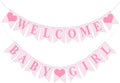 Hahafelt 1 Pcs Pink Gingham Welcome Baby Girl Banner by Hahafelt